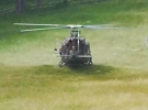 prilet vojaškega helikopterja